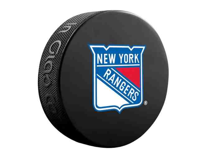 Three Autographed NYR Puck Package - Photo 1