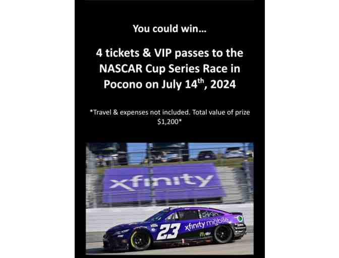 4 tickets and VIP passes to NASCAR Xfinity Series Race at Pocono Raceway - Photo 1