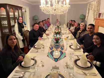 Private Meal for Eight Guests with the High Commissionner of Malaysia in Ottawa