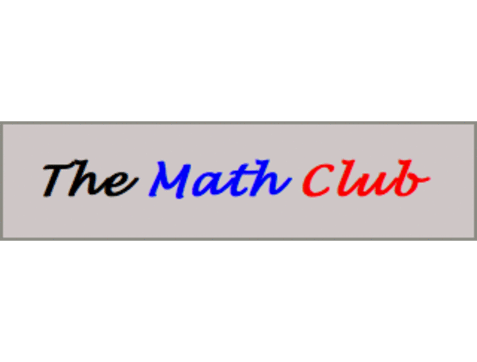The Math Club Program Discount Certificate