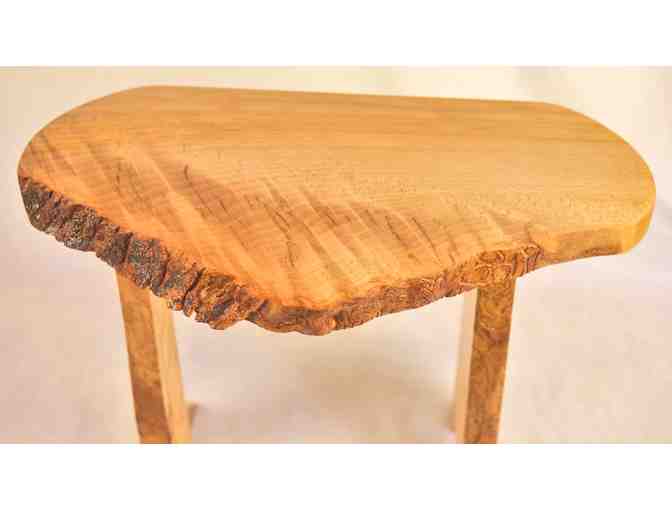 All-Beech Side Table with Live Edges