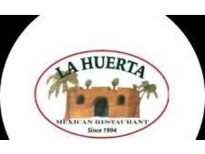 LA HUERTA $25 GIFT CERTIFICATE