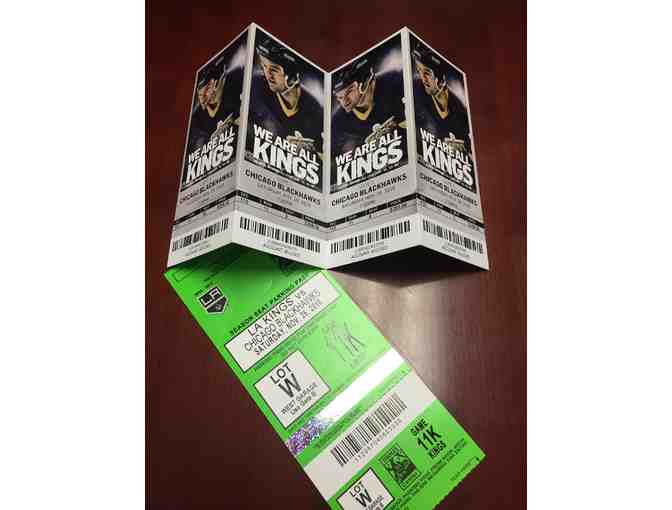 LA Kings v. Chicago Blackhawks at Staples Center for Four (4) on November 26, 2016