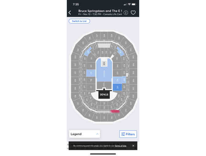 Bruce Springsteen tickets - wheelchair accessible