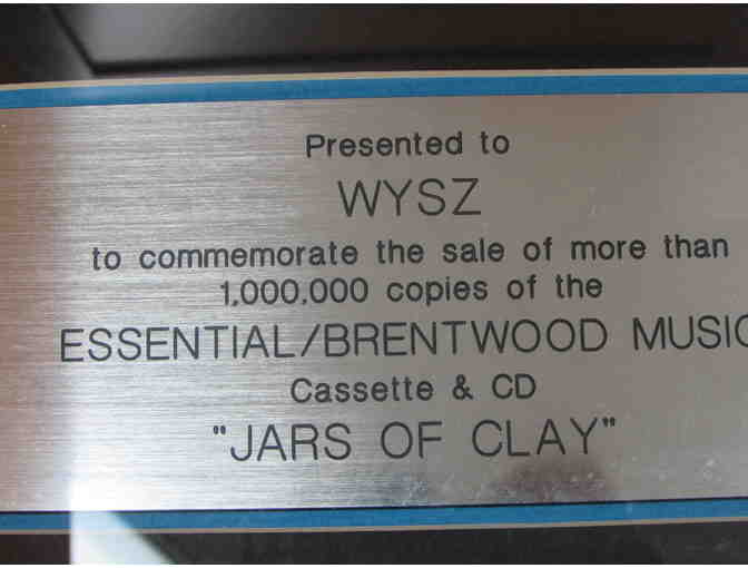 Jars of Clay Commemorative Framed Plaque