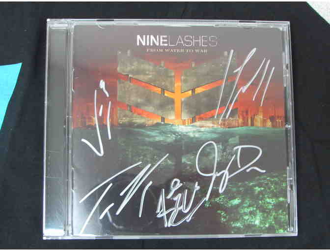 Autographed Nine Lashes 'From Water to War' CD with a Nine Lashes T-Shirt (Size XL)