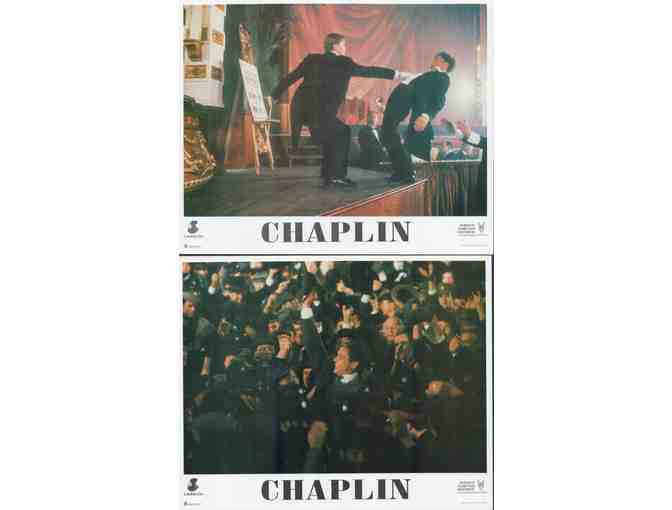 CHAPLIN, 1992, mini lobby cards, Robert Downey Jr., Geraldine Chaplin