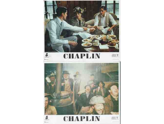 CHAPLIN, 1992, mini lobby cards, Robert Downey Jr., Geraldine Chaplin