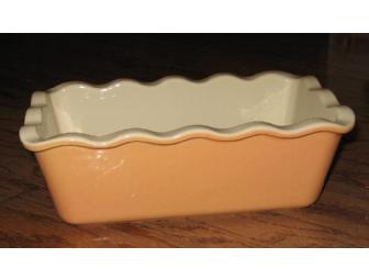 Emile Henry Ruffled Loaf Pan - Peach color