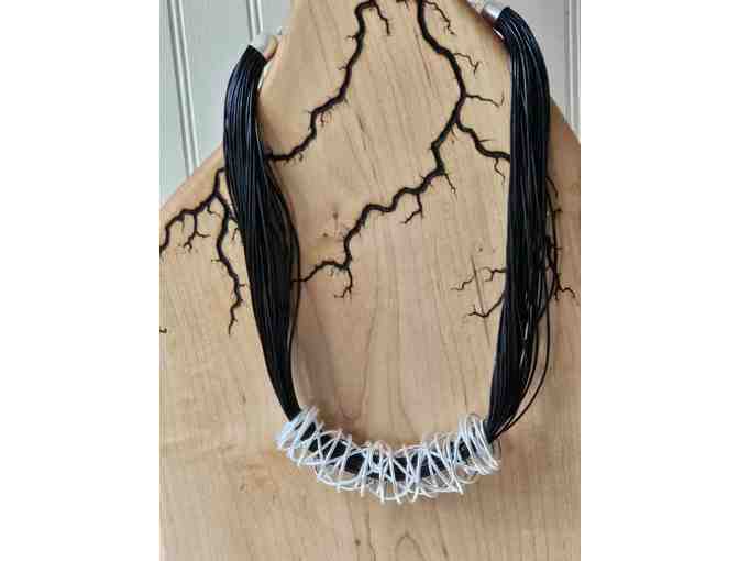 Black-and-White Strand Necklace