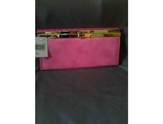 Pink & Gold Ladies Leather Wallet - New