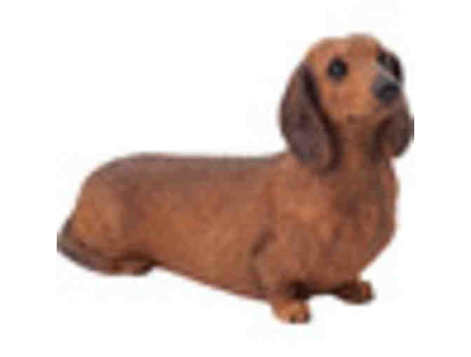 Red Dachshund figurine