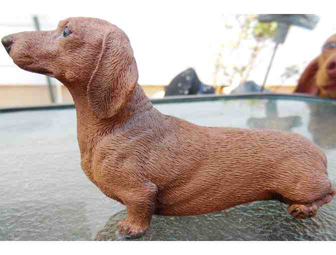 Red Dachshund figurine