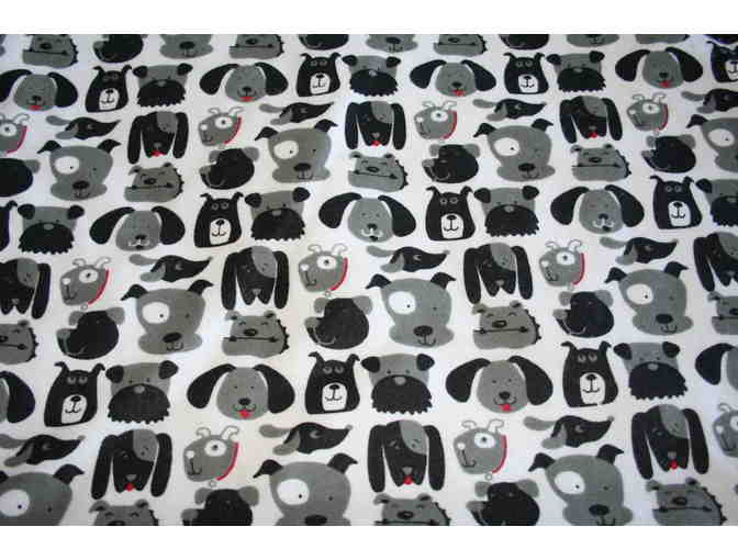 100% Cotton Flannel Blanket Black/White