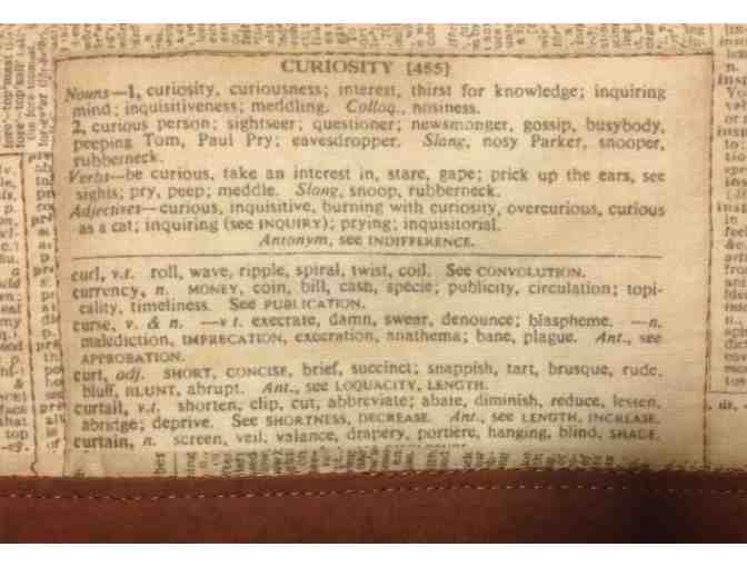 Dictionary Textile Mini Quilt (22 x 34)