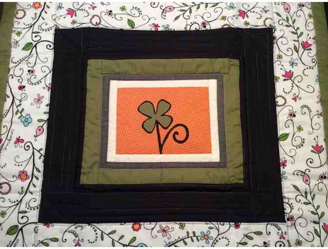 4 Leaf Clover - Quilted Center Piece or Wall Hanging (25 x 23)