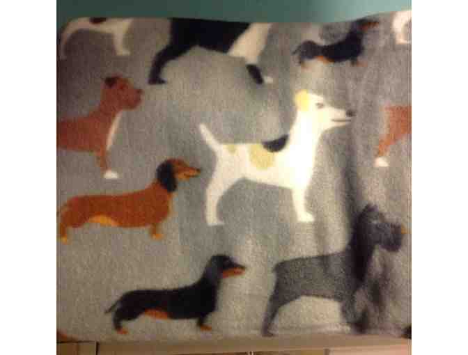 Dog Breeds Themed Fleece Throw (50 x 60)