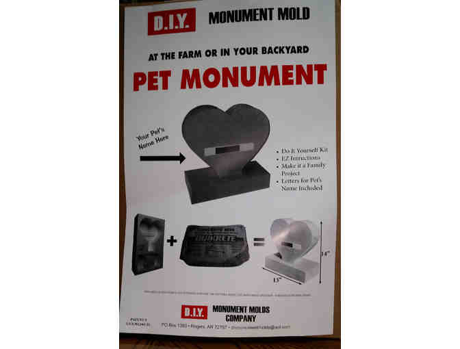 DIY Pet Monument Mold Kit (Heart Shape/Size Small)