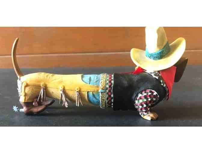 Cowboy Dachshund Figurine