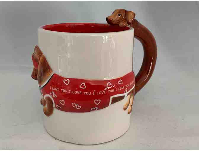 Coffee Mug - 2006 Collectible Hot Diggity Coffee Mug by Westland 'Puppy Love' #16525