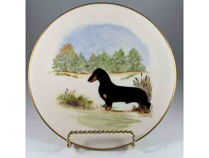 Plate - Danny Quest Dachshund Collector's Plate - Back and Tan Dachshund