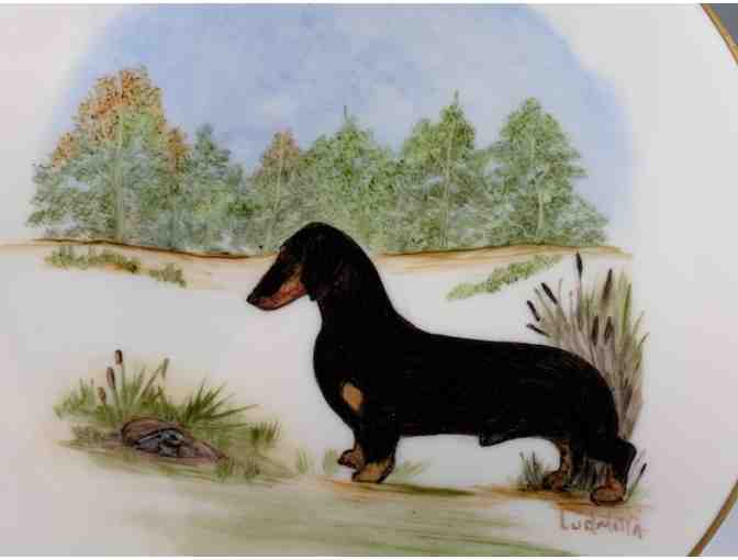 Plate - Danny Quest Dachshund Collector's Plate - Back and Tan Dachshund