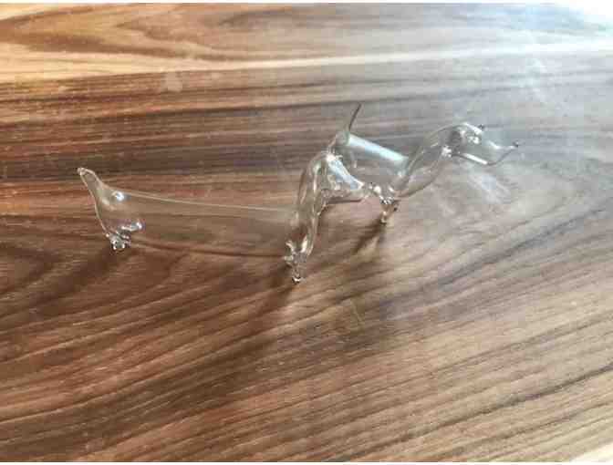 Figurines - Blown glass Dachshund Dogs