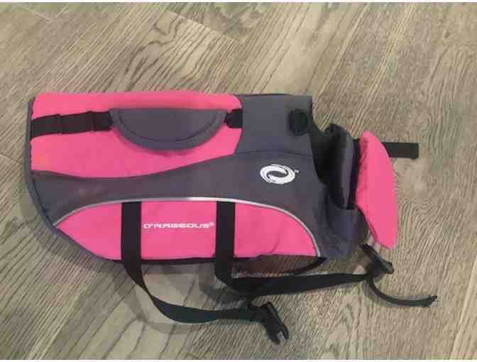 Pink O'Rageous pet life jacket