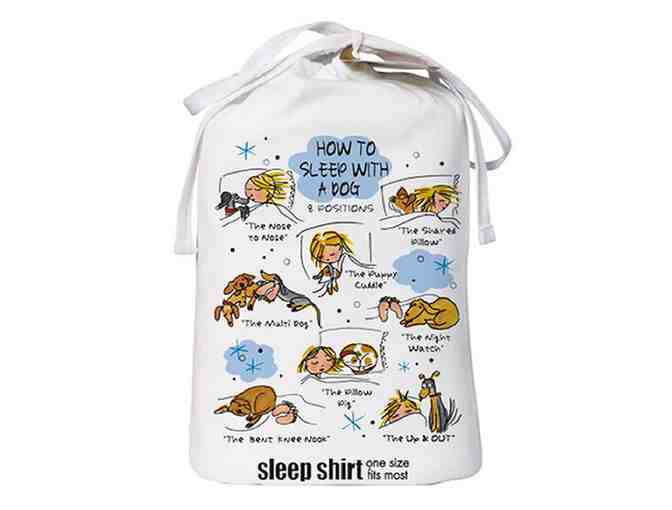 Nightshirt! How to Sleep With a Dog Cotton Nightshirt - One Size fits Most