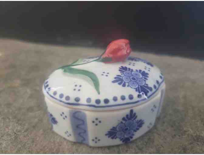 Beautiful Hand-Painted Trinket Box