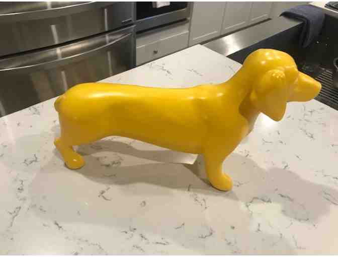 Yellow Dachshund Figurine