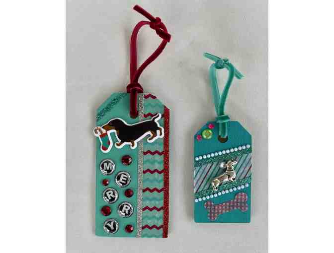 Holiday - Dachshund Gift Tags - Set 1 - little pieces of art for holiday gift giving!
