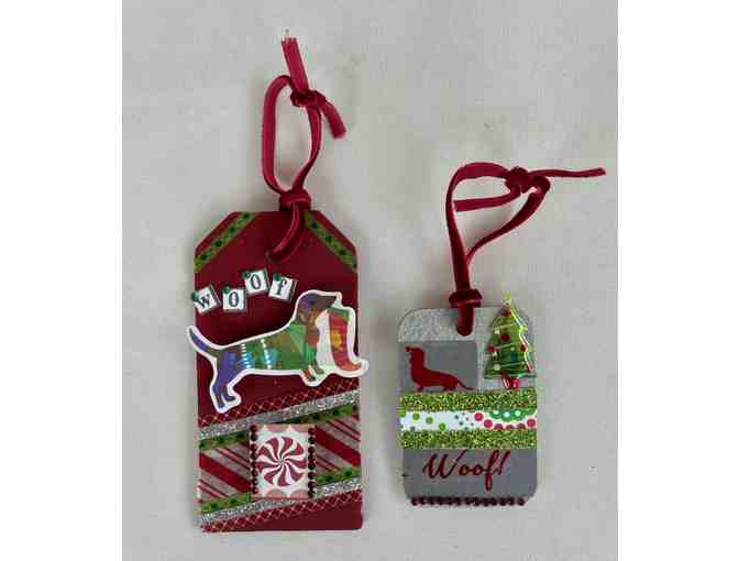 Holiday - Dachshund Gift Tags - Set 3 - little pieces of art for holiday gift giving!