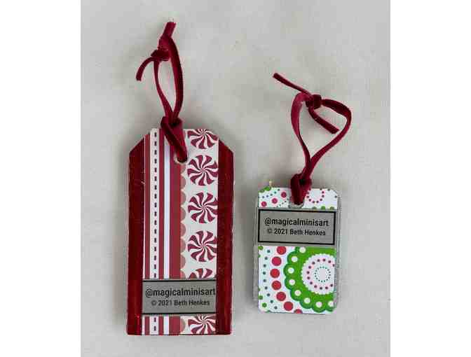 Holiday - Dachshund Gift Tags - Set 3 - little pieces of art for holiday gift giving!