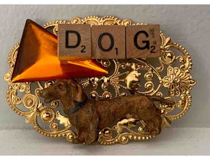 Dachshund - Dog - Brooch! One of a kind!