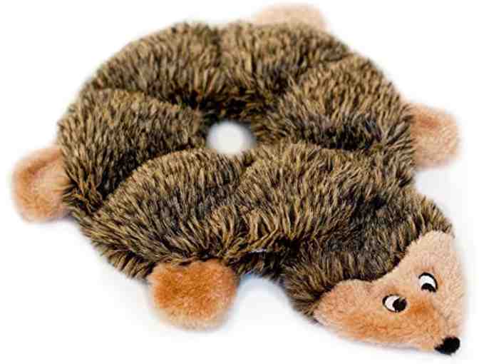ZippyPaws - Hedgehog - No Stuffing Squeaky Plush Dog Toy - for Small and Medium Dogs