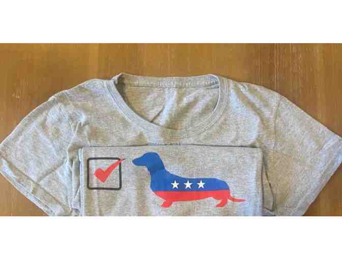 Ladies Vote for the Dachshund TShirt - Previously Loved One time