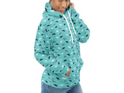 Scampering Doxie Pullover Hoodie (Unisex M)