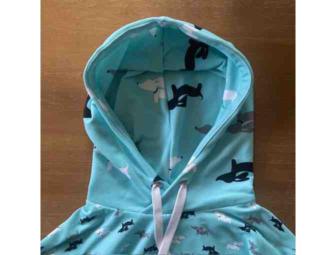 Scampering Doxie Pullover Hoodie (Unisex M)