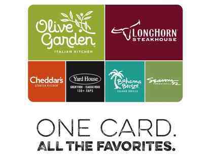 $25 Darden Restaurant Gift Card - Includes Olive Garden, Longhorn, Cheddar's plus 3 more!
