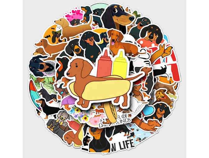 Stickers - 50 Dachshund Stickers - All Different