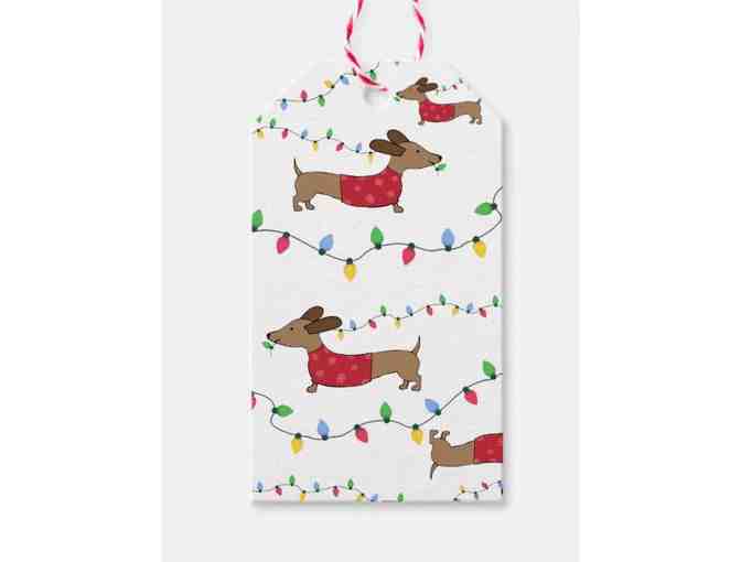 Dachshund Christmas Wrapping Set w/Tags & Bows