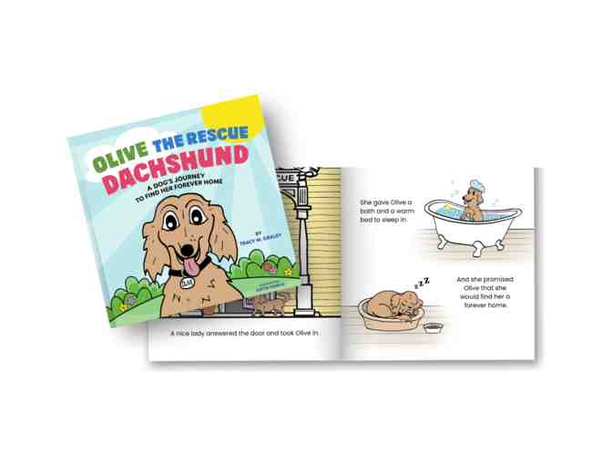 Olive the Rescue Dachshund - an AADR alum! Custom autographed!