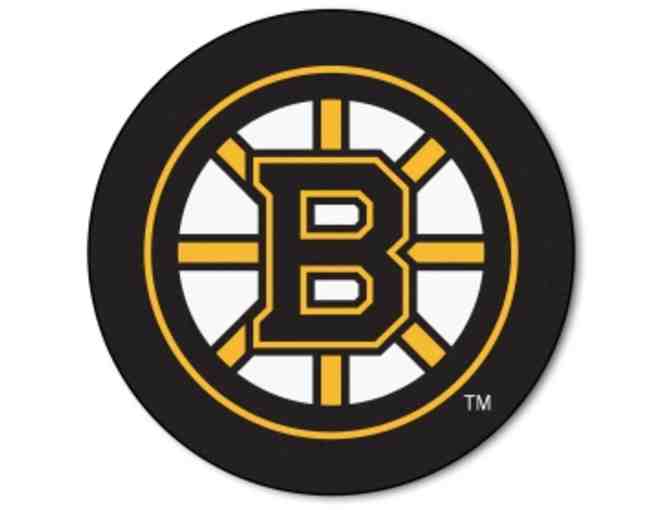 Boston Bruins Puck Autographed by Chad Johnson
