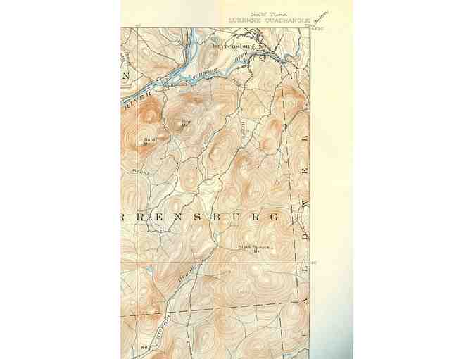 Luzerne Quadrangle Topographical Map, 1947