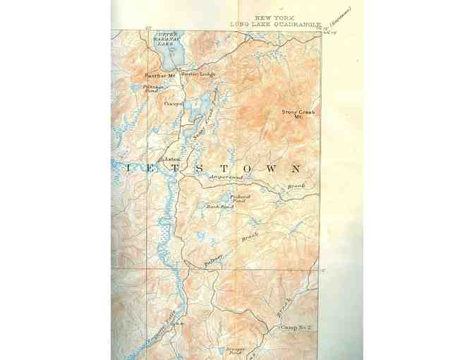 Long Lake Quadrangle Topographical Map, 1947