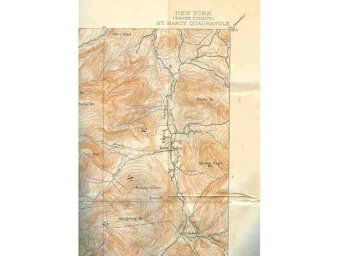 Mt. Marcy Quadrangle Topographical Map, 1947