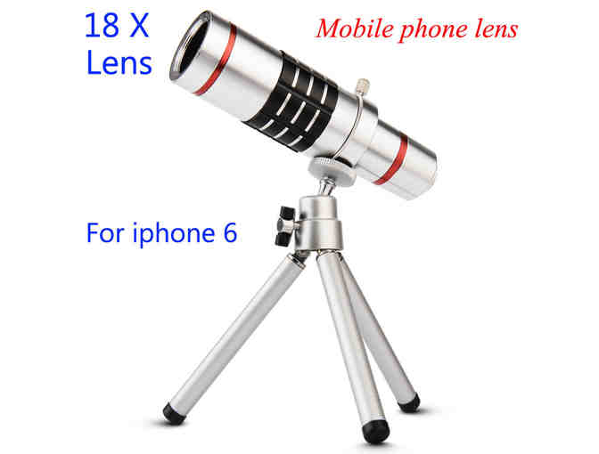 Practical 18x Optical Zoom Telescope Mobile Phone Lens For iphone6 With Tripod Phone Lens