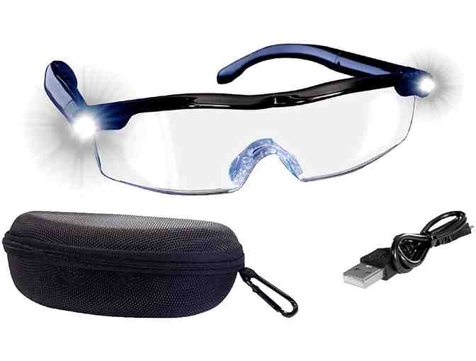 Mighty Sight Led Magnifying Eyewear Glasses with Rechargeable LED lights  160%