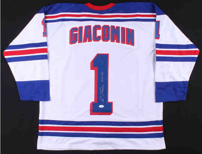 Ed Giacomin Signed Jersey (Rangers Legend)